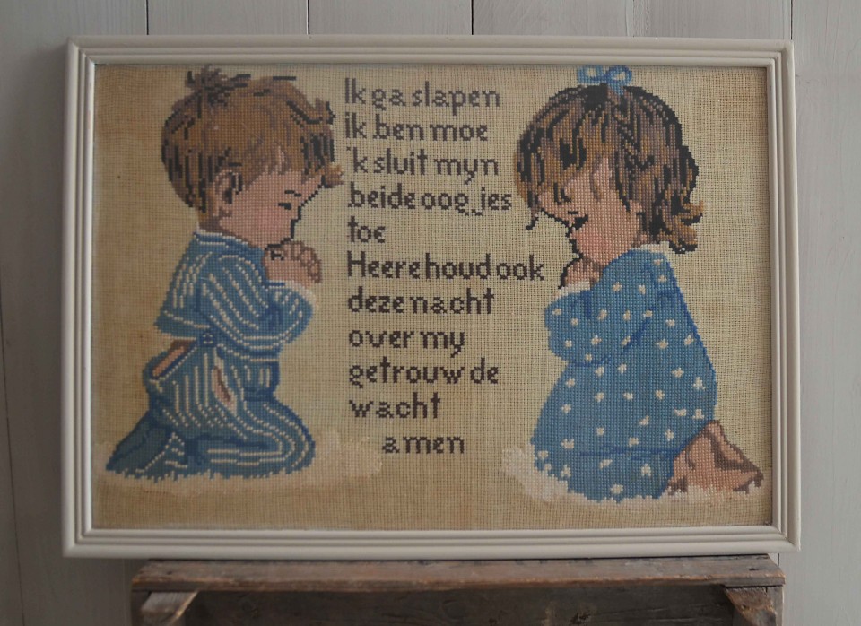 Merklap met lijst,