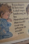 Merklap met lijst, 